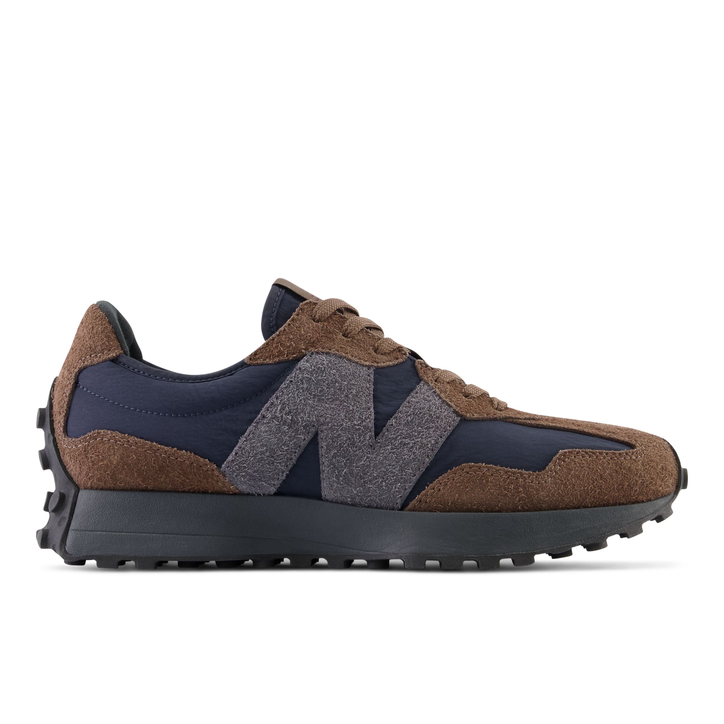 

New Balance Homme 327 en Marron/Noir, Suede/Mesh, Taille 40 Large