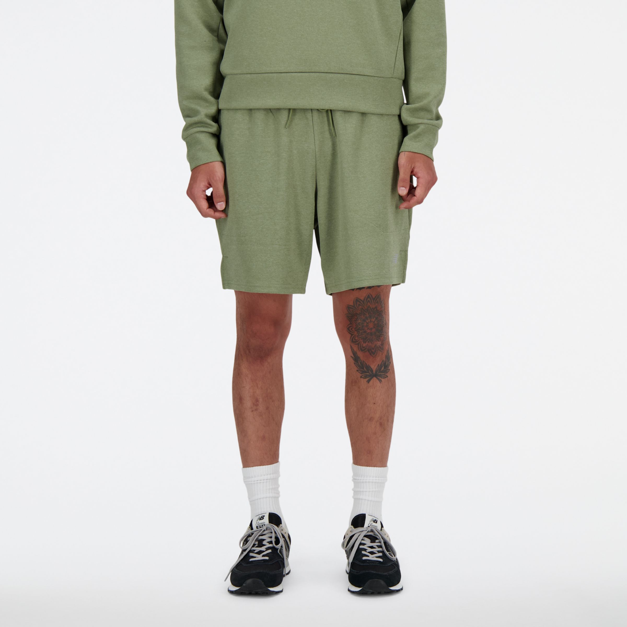 New Balance Uomo Tech Knit Short 7", Maglia di poliestere, Taglia XL