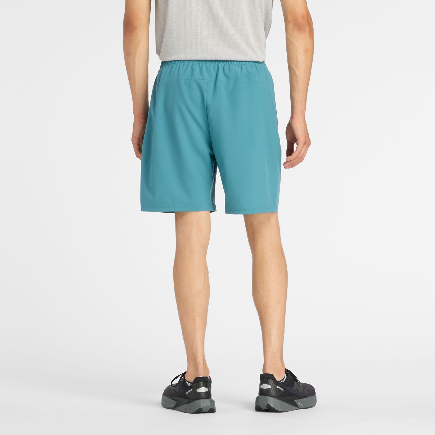 Мужские шорты New Balance Sport Essential Short 7", цвет: Бирюзовый / Серый — фото 3