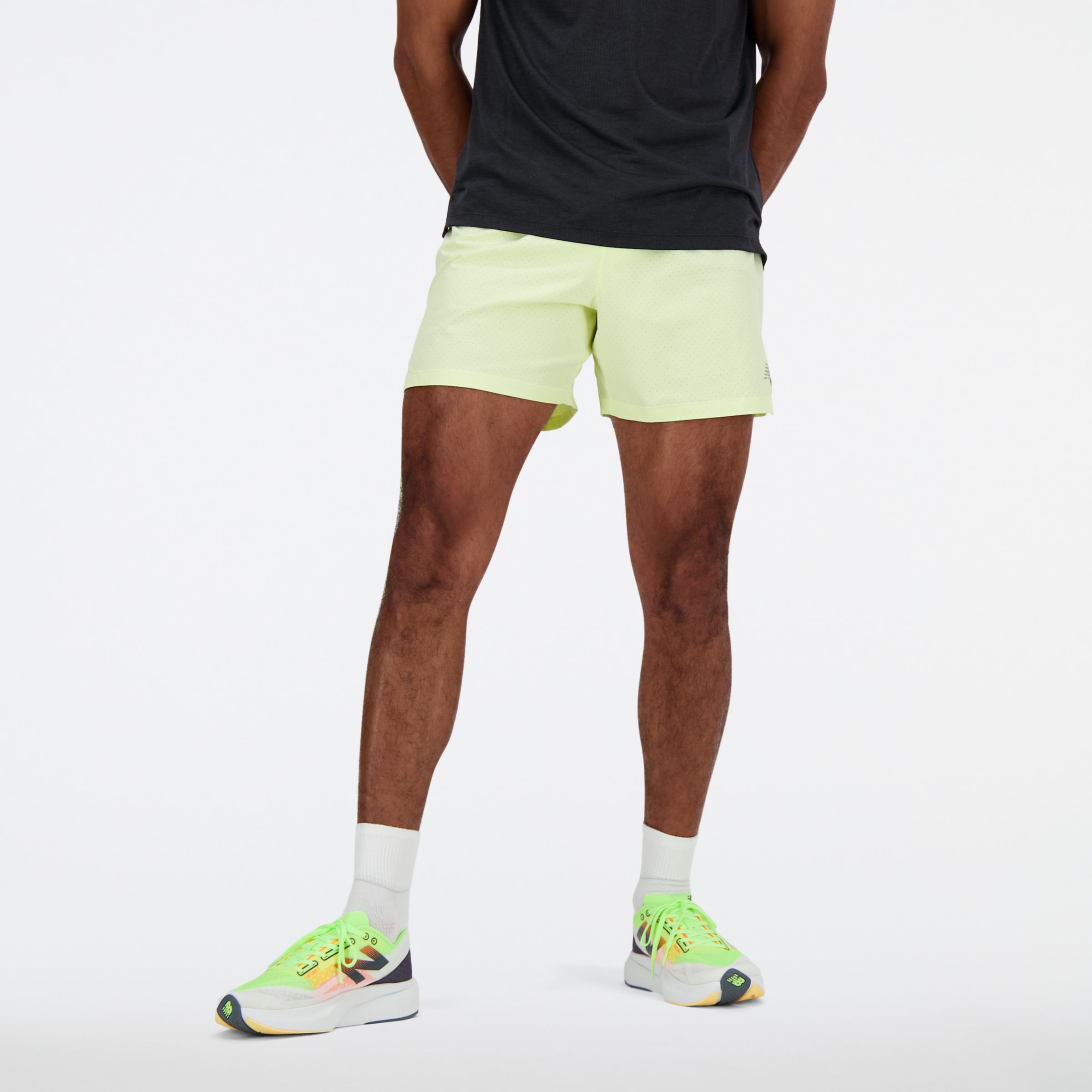 뉴발란스 New Balance RC Short 5,LIMELIGHT