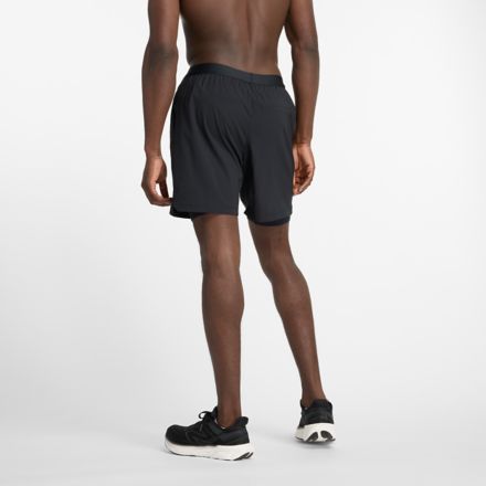 New Balance 7 Inch Mens Running Shorts Black, £26.00