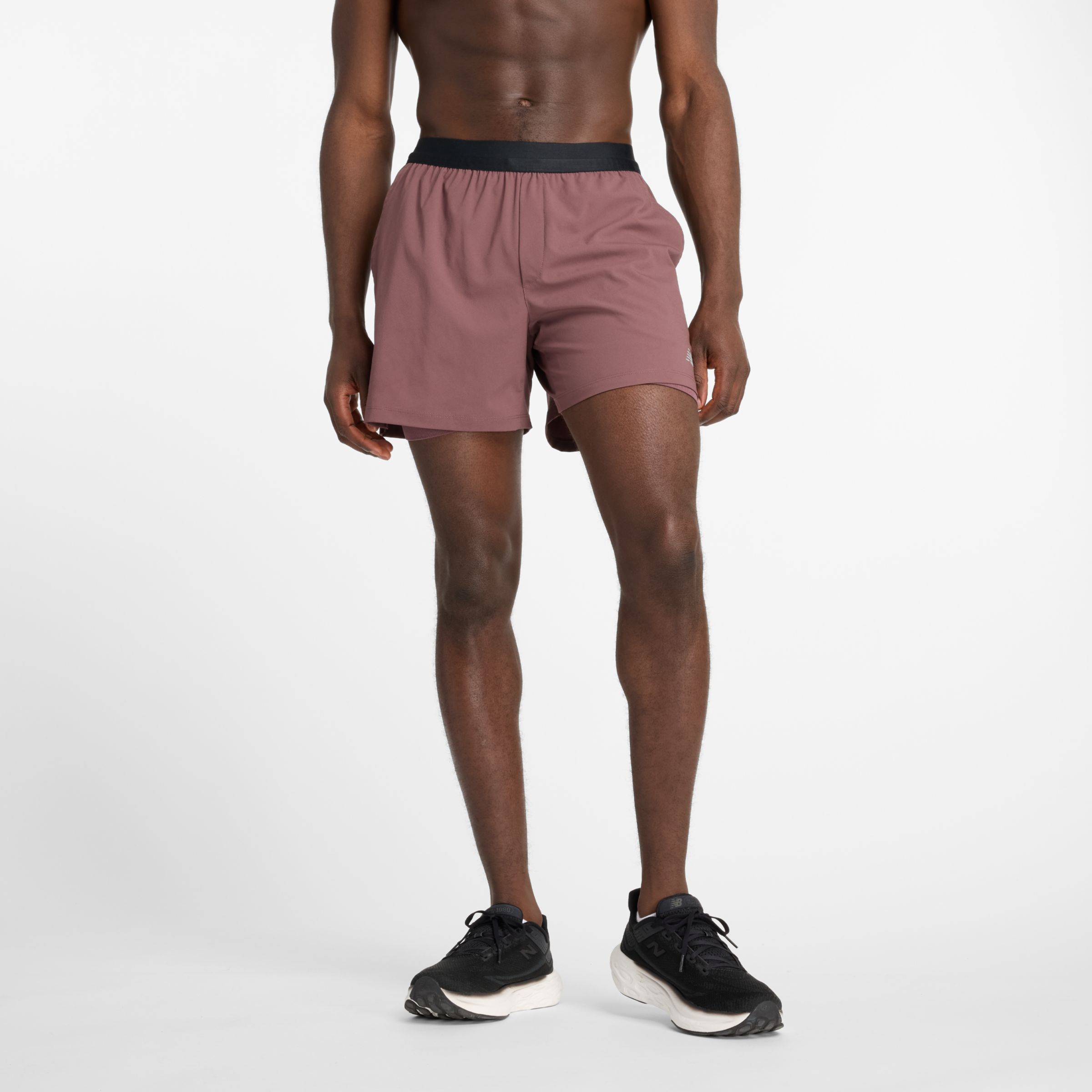 뉴발란스 New Balance AC Lined Short 5,LICORICE