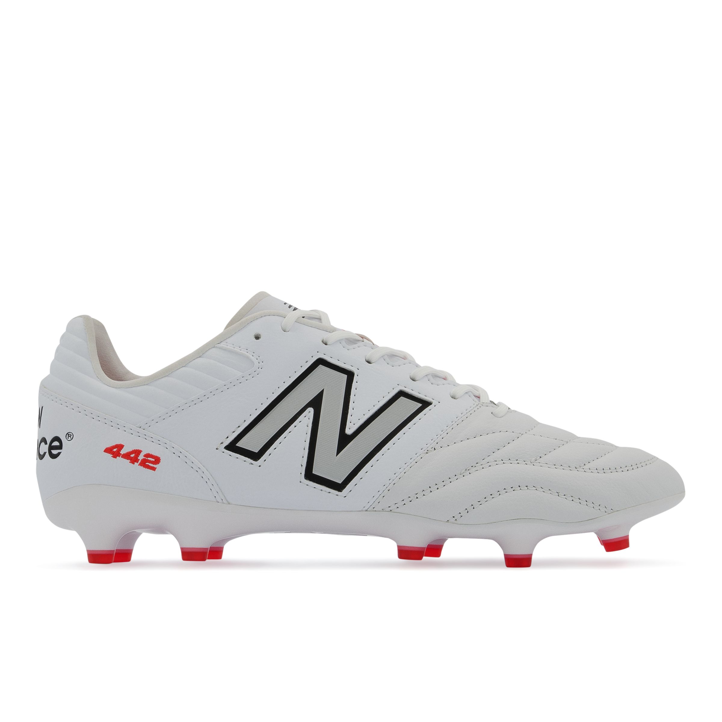 【New Balance】 442 v2 Pro ID 24.5 New Balance 442 V2 Pro FG - Black/Silver - Mens Boots |