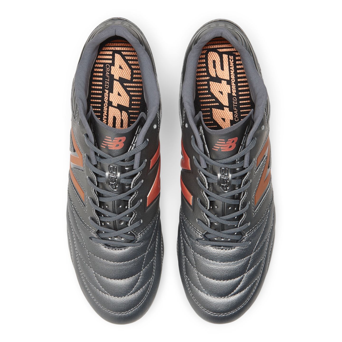Мужские бутсы New Balance 442 v2 Pro FG, цвет: Серебристый / Графитовый — фото 4