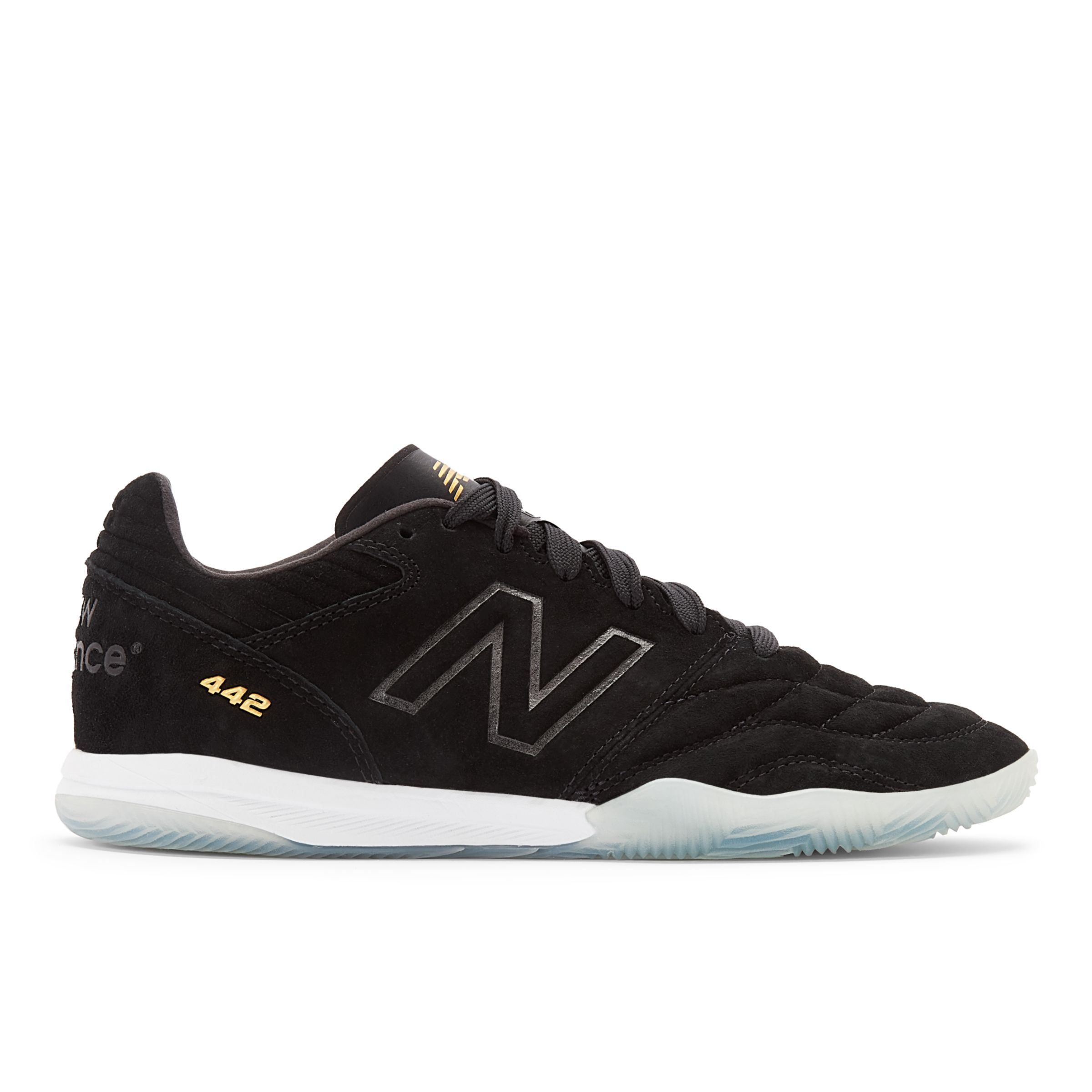 New Balance Herren 442 PRO IN LS V2 in Schwarz/Braun, Synthetik, Größe 42.5