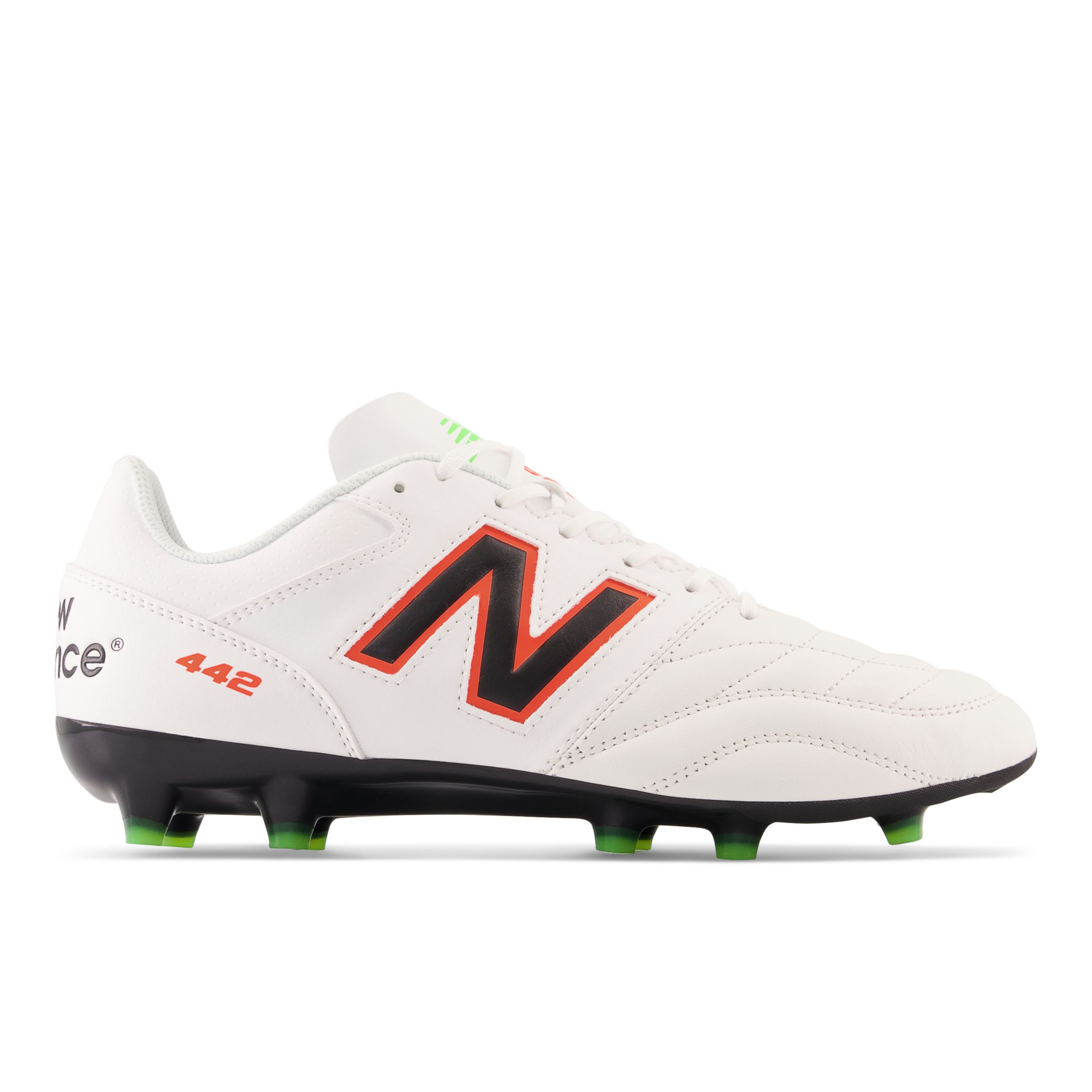 

New Balance Unisex 442 v2 Team FG White/Orange/Green - White/Orange/Green