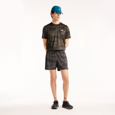 RC グラフィックショーツ 5インチ（シームレスブリーフインナー付き）, BLACK with Athletic Grey, MS43285BK