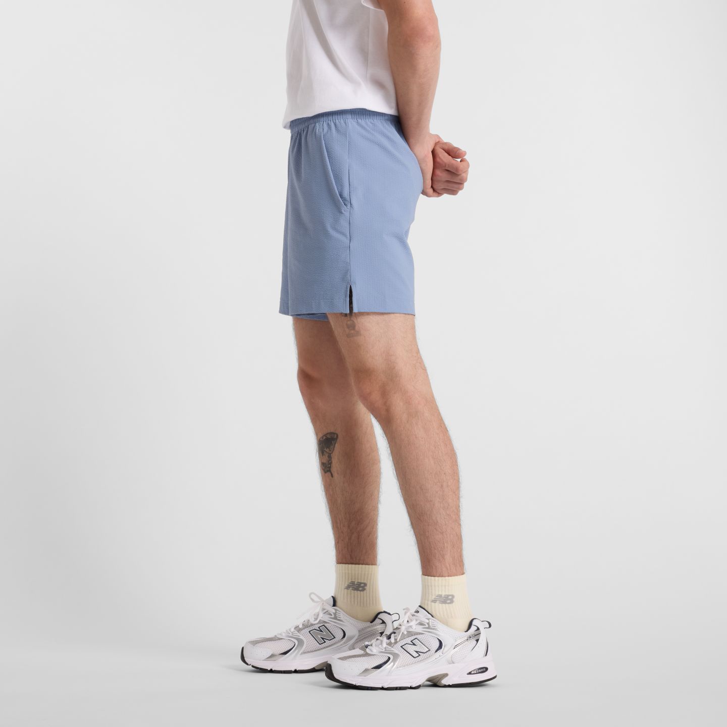Мужские шорты New Balance Tournament Seersucker Short, цвет: Сумеречный — фото 4