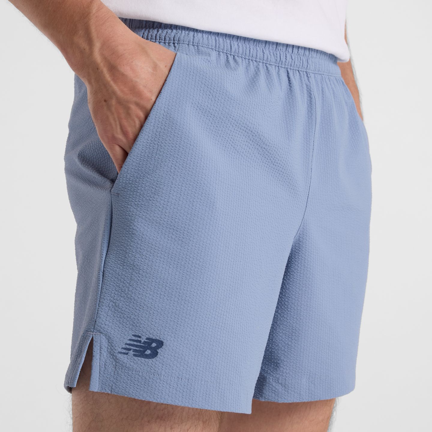 Мужские шорты New Balance Tournament Seersucker Short, цвет: Сумеречный — фото 2