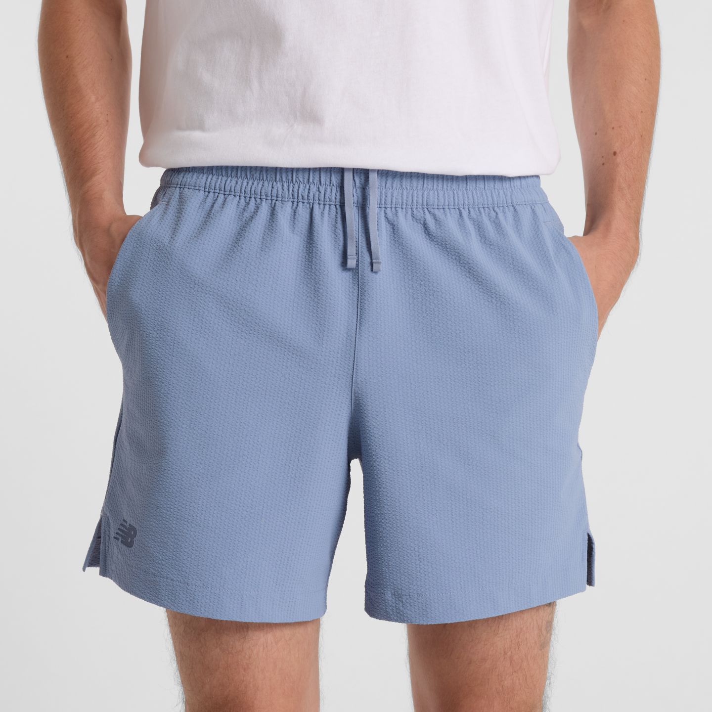 Мужские шорты New Balance Tournament Seersucker Short, цвет: Сумеречный — фото 5