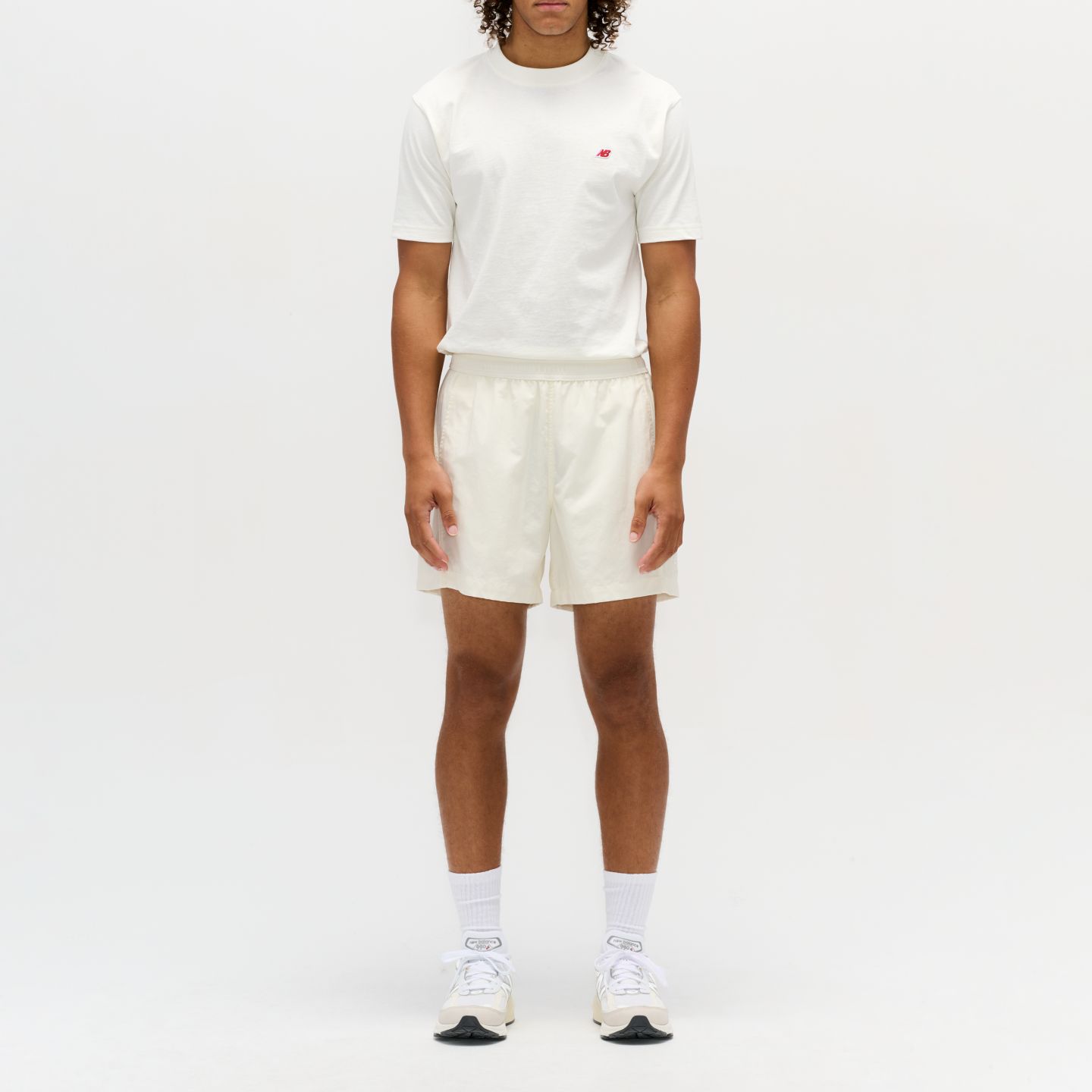 Мужские шорты New Balance Made in USA Woven Short, цвет: Морская соль — фото 1