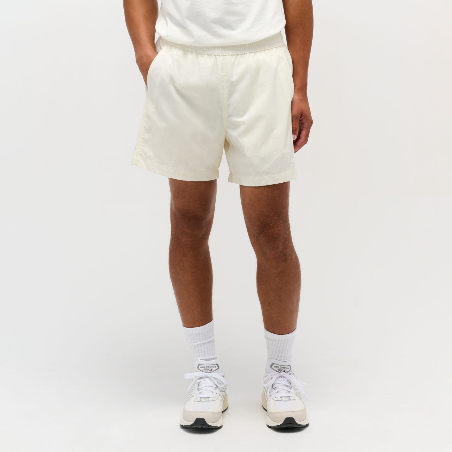 Мужские шорты New Balance Made in USA Woven Short, цвет: Морская соль — фото 2