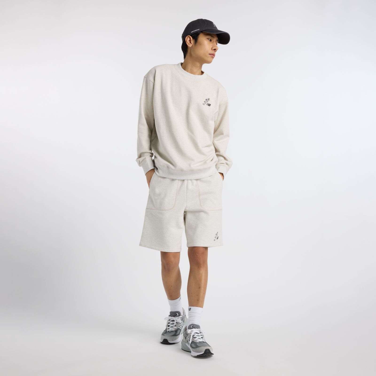 Мужские худи New Balance Shohei Signature Fleece 9" Short — фото 2