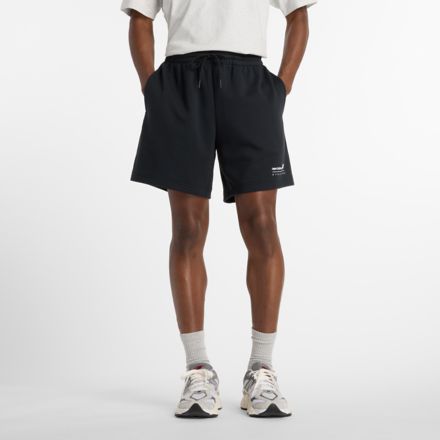 Linear Graphic French Terry Short 7", BLACK, MS53912BK