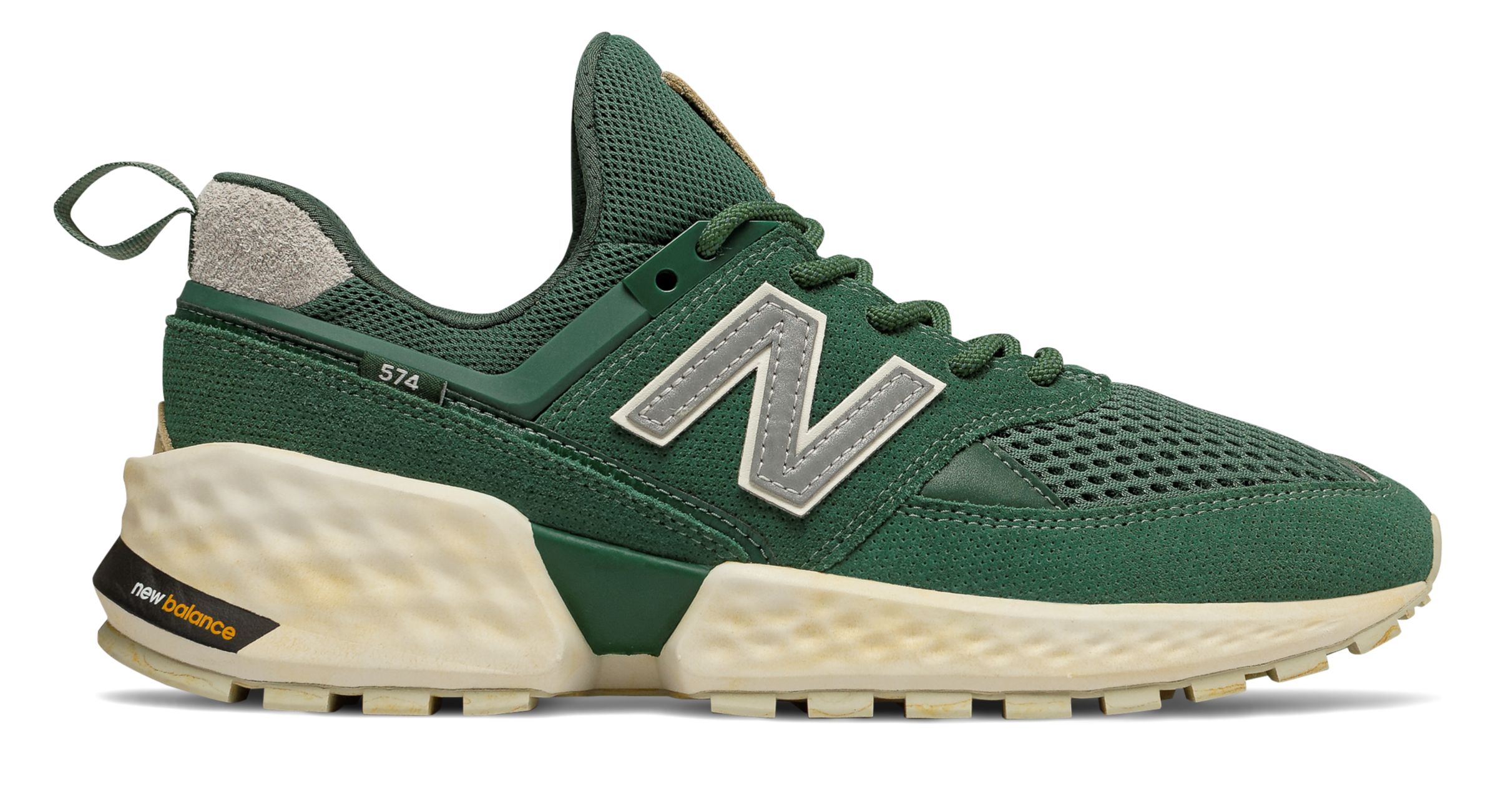 new balance 574 team forest green