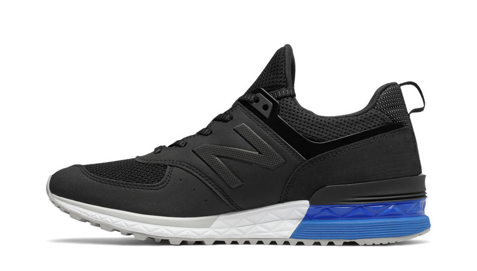 new balance 574 sport black blue new balance 574 sport black blue