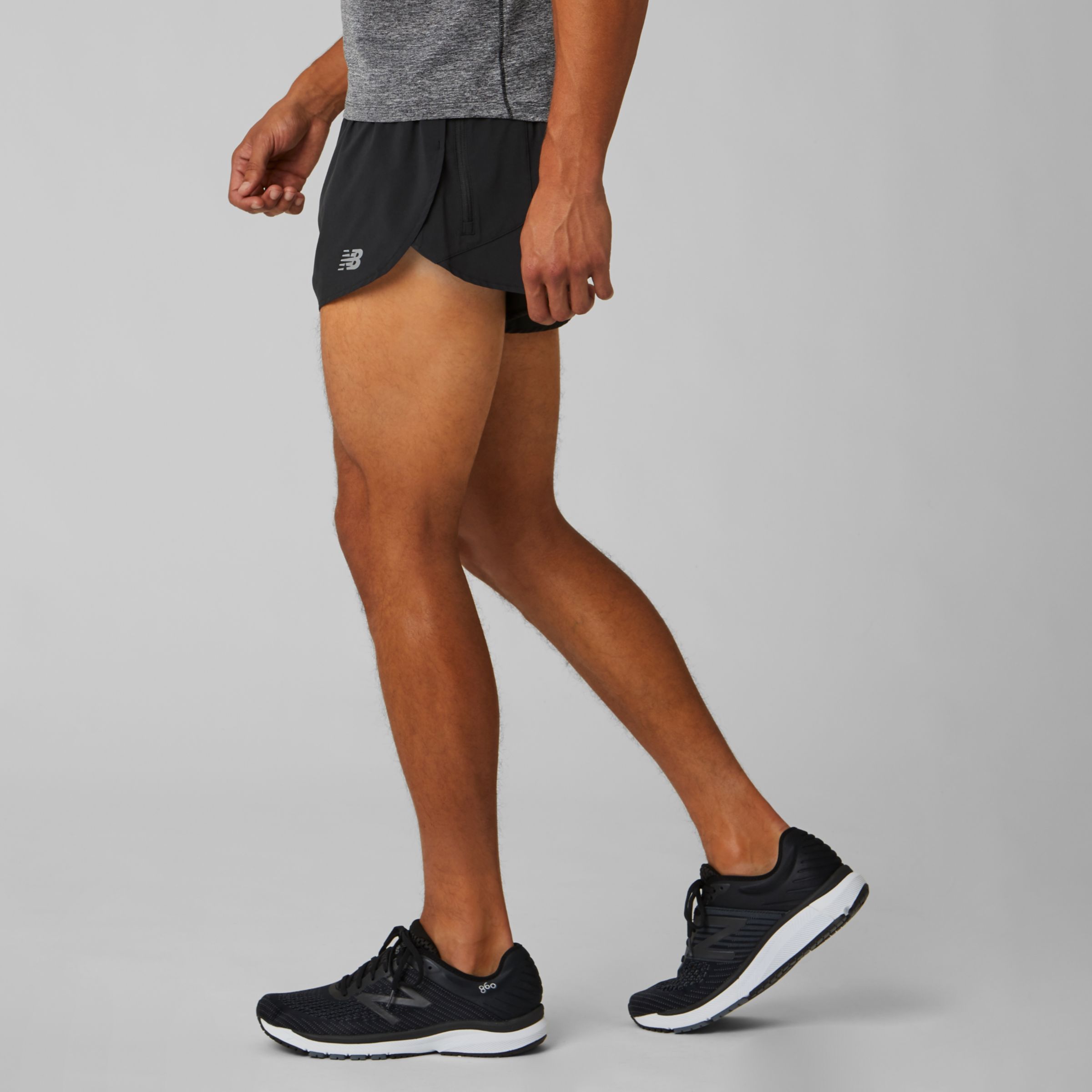 new balance impact 3 inch split short