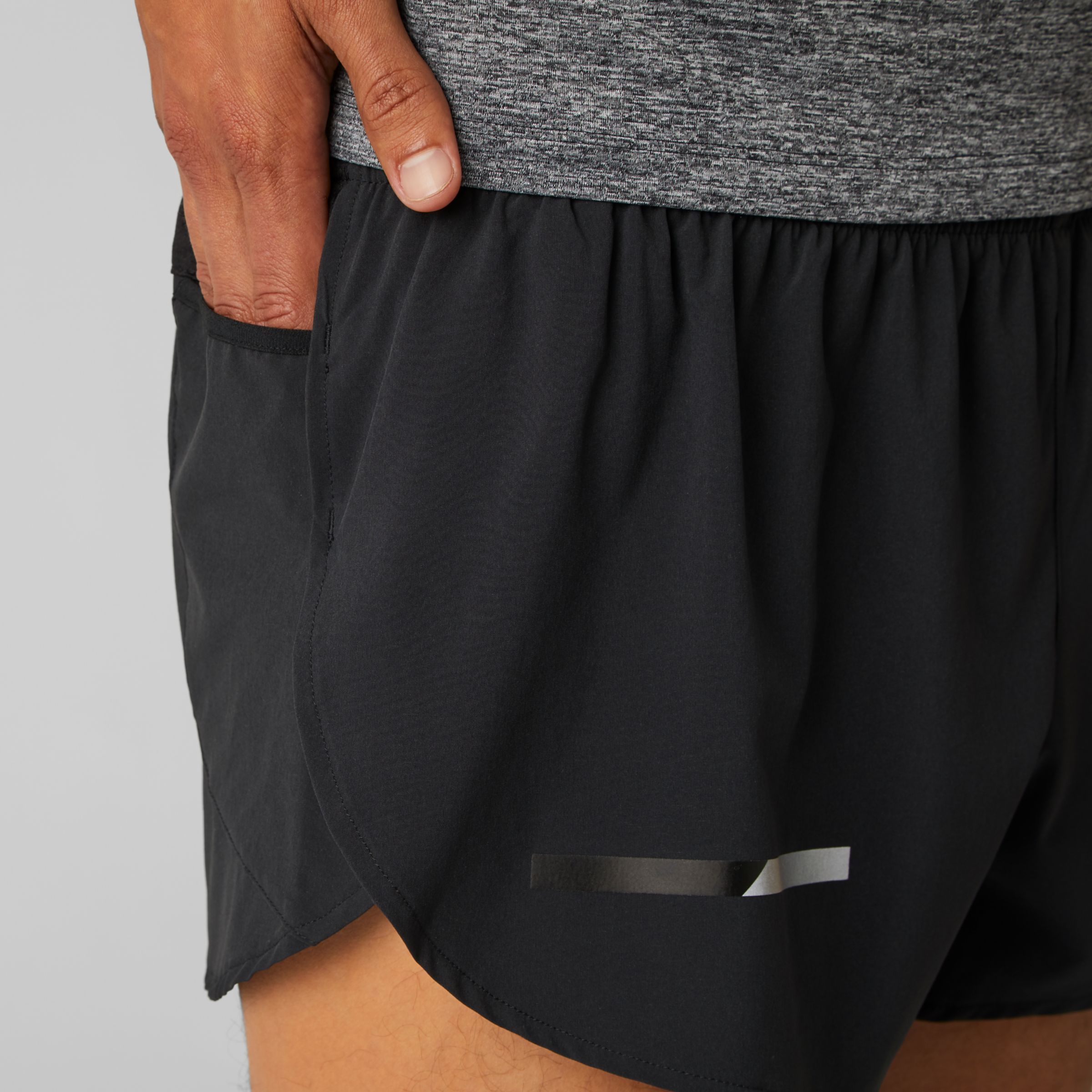 new balance split running shorts