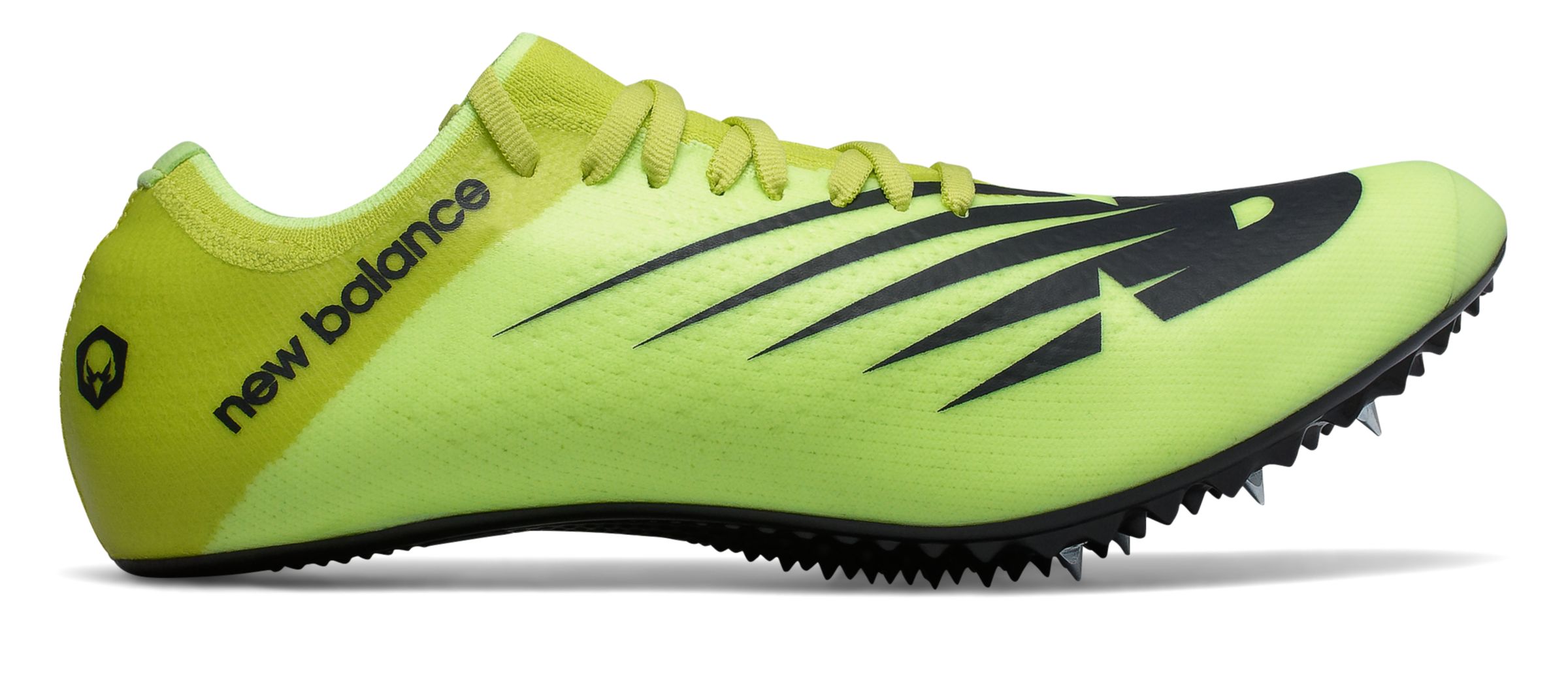 neon yellow track spikes