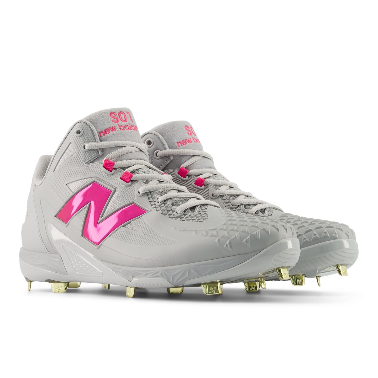 Мужские кроссовки New Balance FuelCell Ohtani 1 Mothers Day, цвет: Серый / Розовый — фото 2
