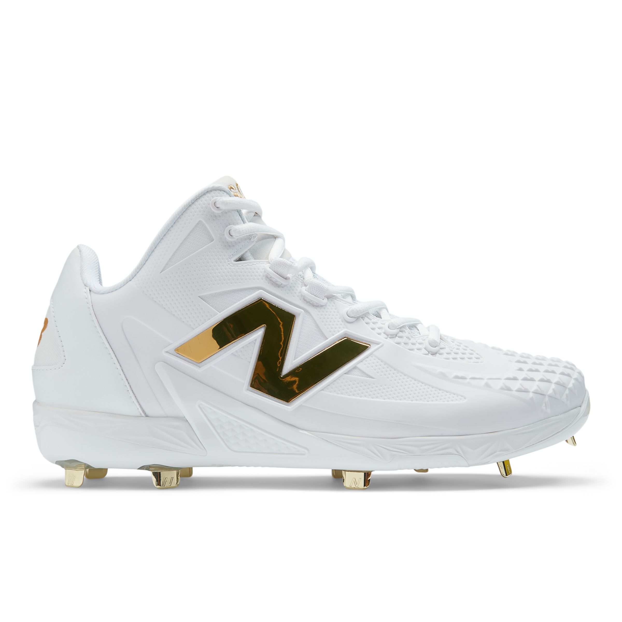 New balance cleats black and gold best sale