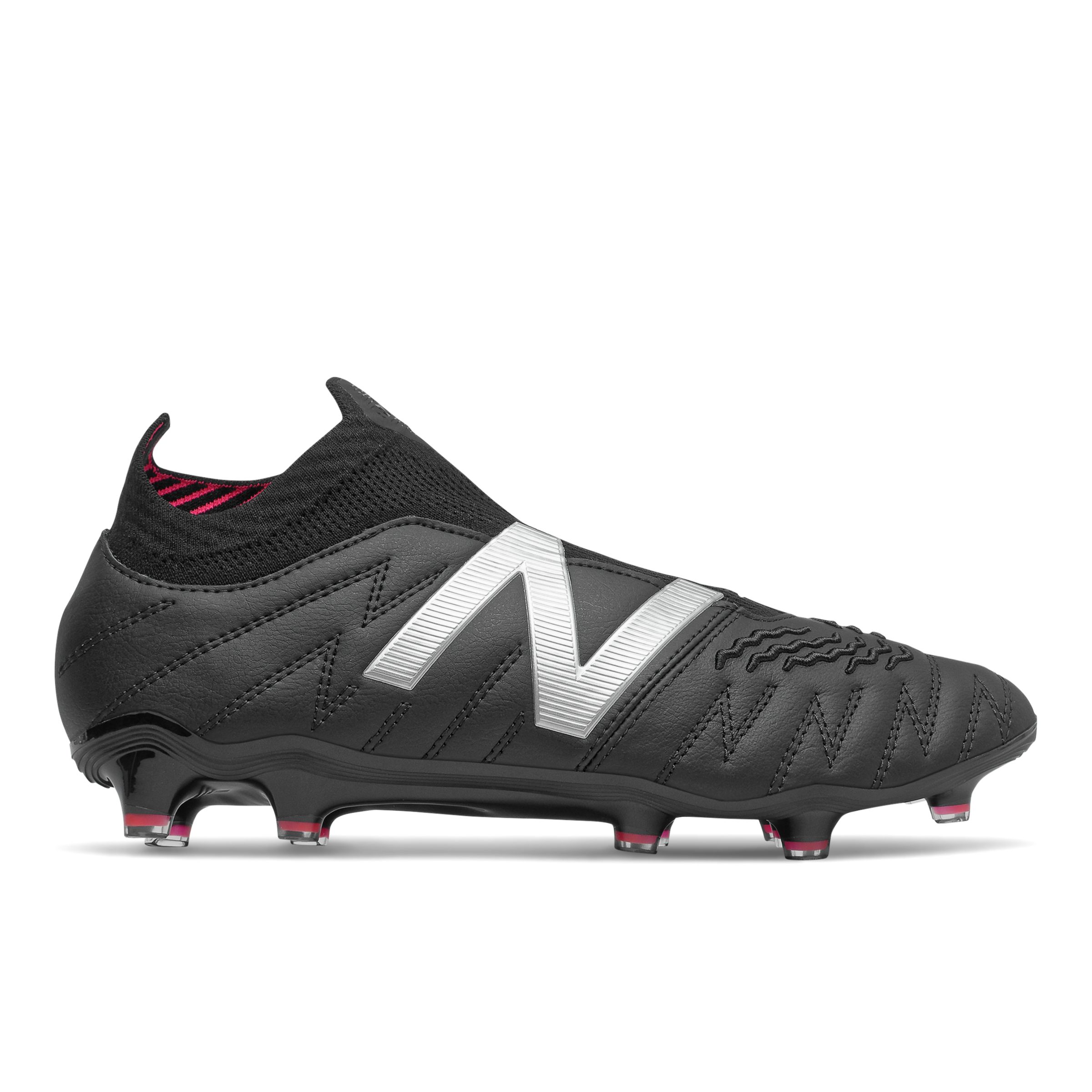 Men's Footwear New Balance Botaas de fútbol Tekela V3+ Pro Leather FG - Hombres EU 40.5, Black/Pink