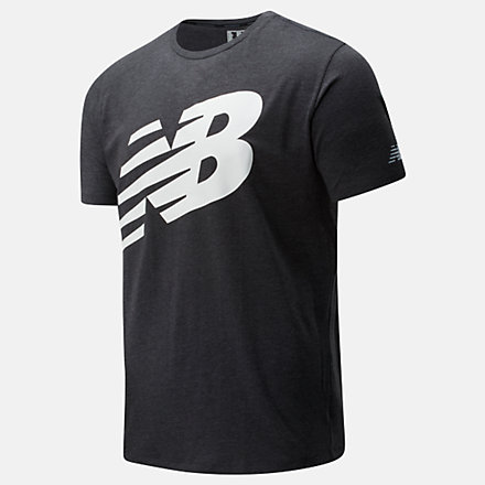 NB Graphic Heathertech T-Shirt, MT01071BK image number null