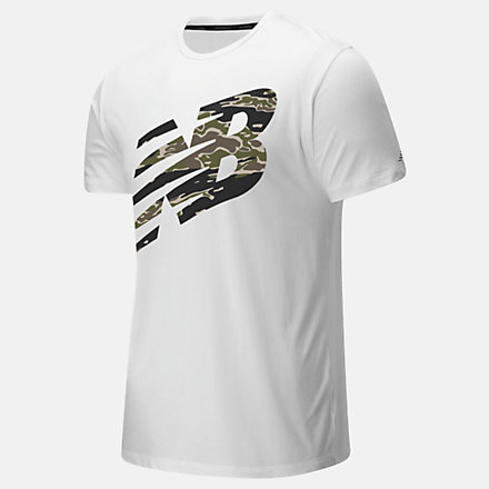 New Balance Graphic Heathertech Tee, MT01071WK image number null