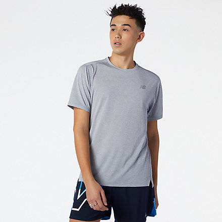 NB Impact Run Short sleeve top, MT01234AG image number null
