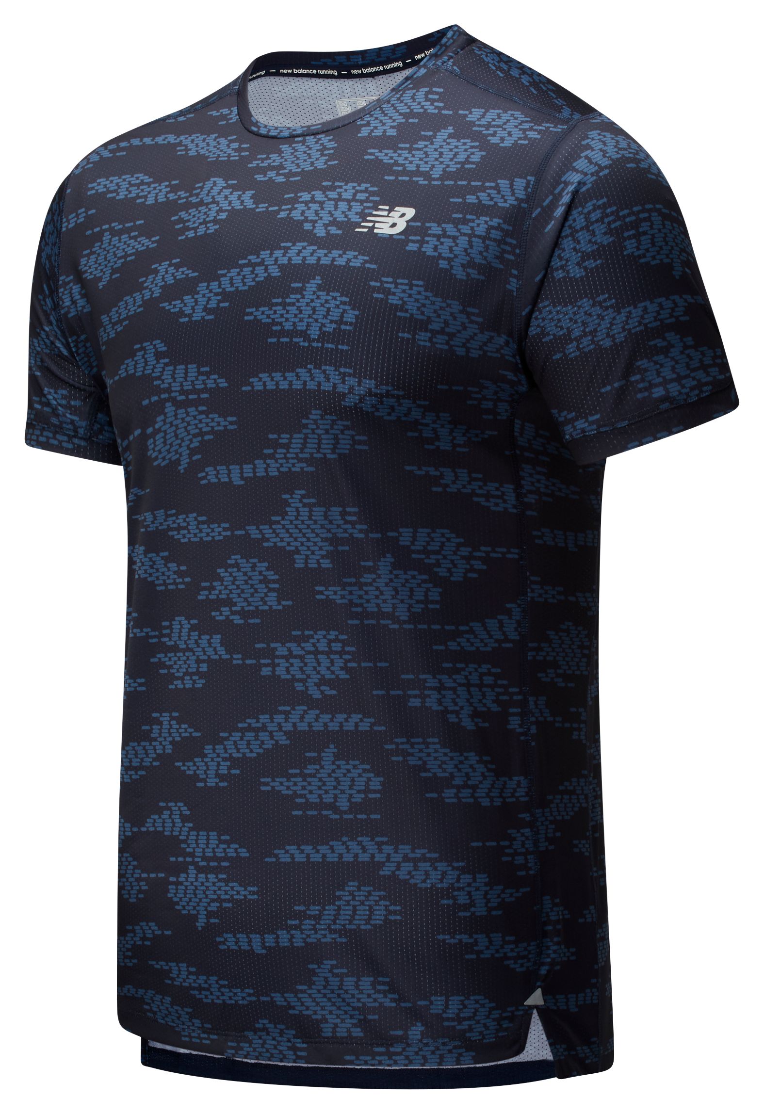 New Balance Men's Printed Impact Run Short Sleeve - (Size S M L XL 2XL)