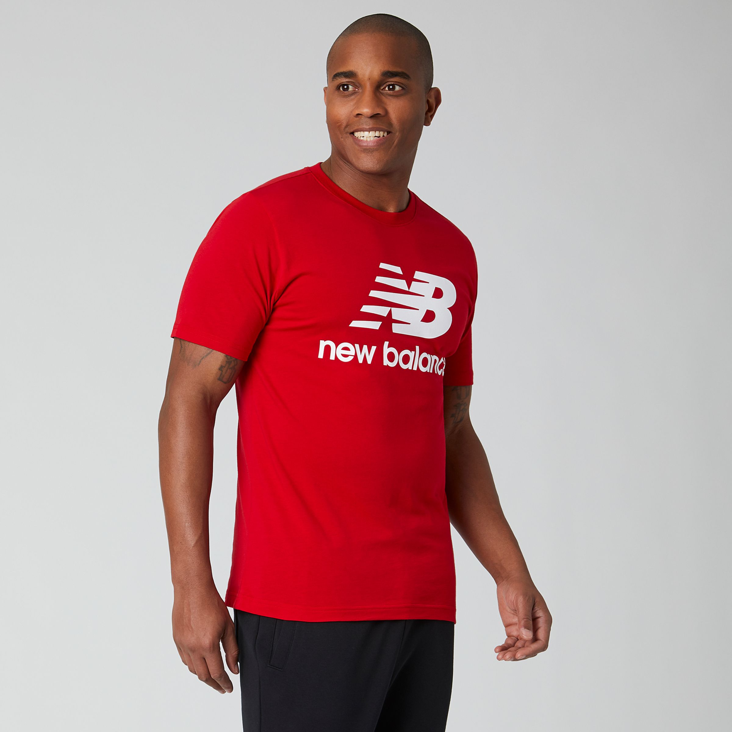 Men's Essentials Stacked Logo T-Shirt Apparel New Balance