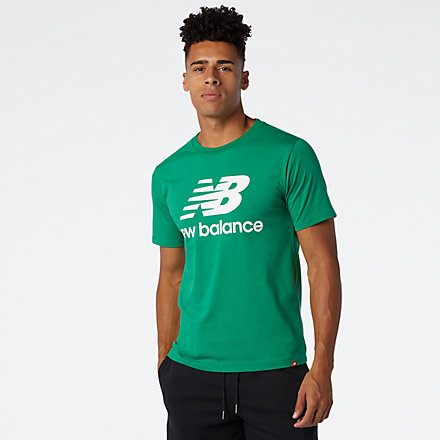 New Balance NB Essentials Stacked Logo Tee, MT01575VGN image number null