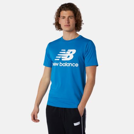 New balance deals stacked logo tee