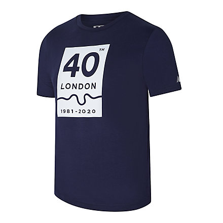NB London Edition 40th Map Graphic Tee , MT01611DPGM image number null