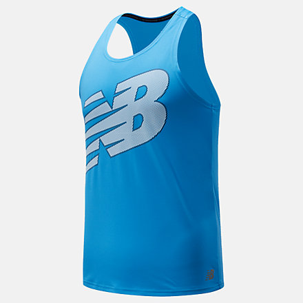 New Balance Printed Accelerate Singlet Top, MT03202EM1 image number null