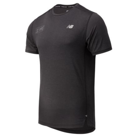 NB London Acceptance Impact Run Short sleeve top, MT03234DBKH