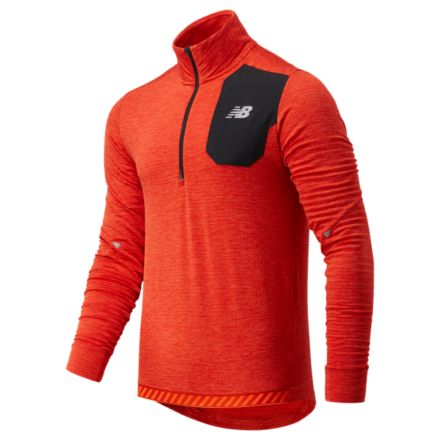 Men s NB Heat Grid Half Zip Apparel New Balance