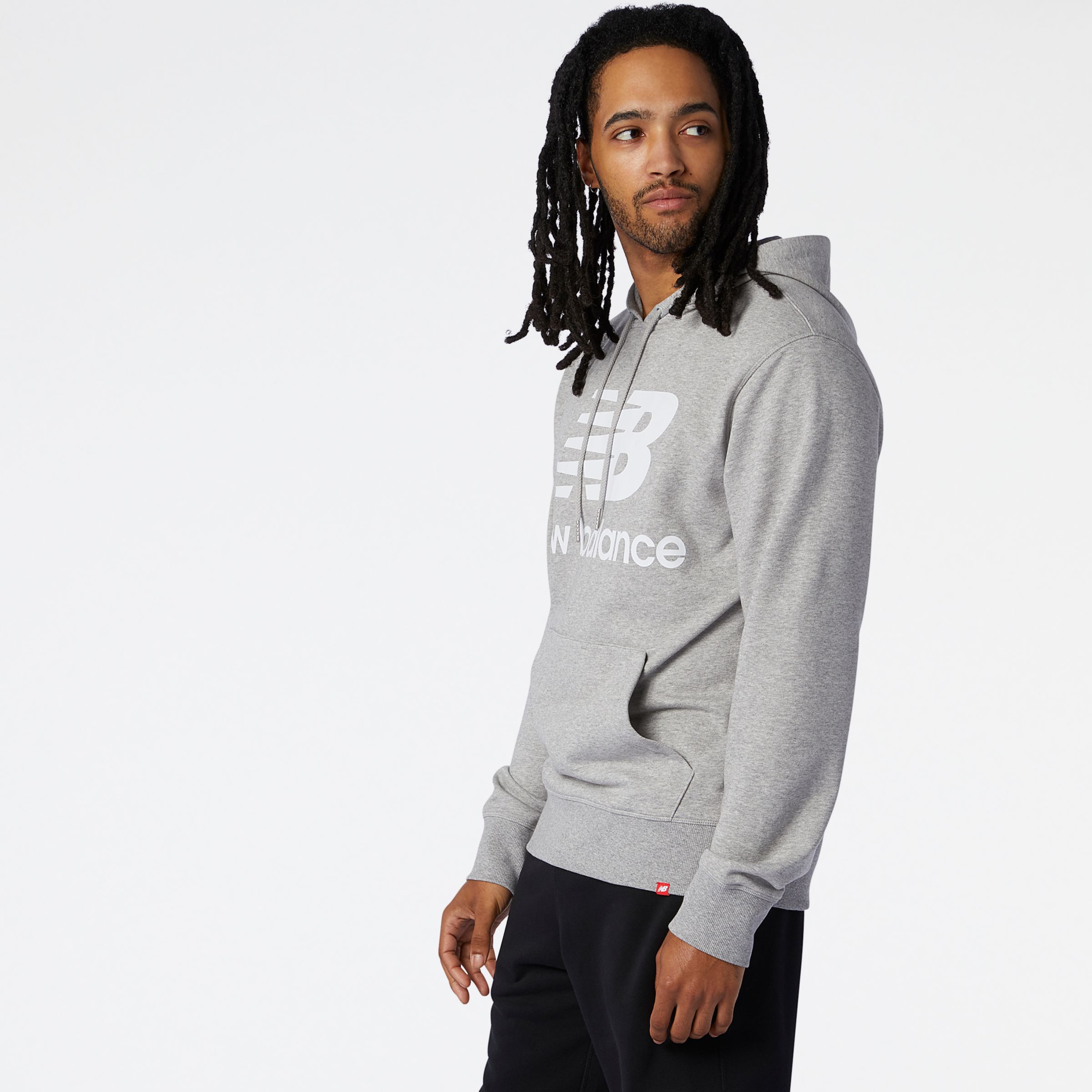 essentials nb logo hoodie