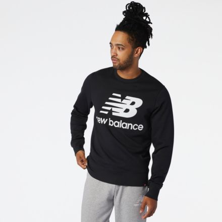 new balance men's essentials stacked logo sweatpants