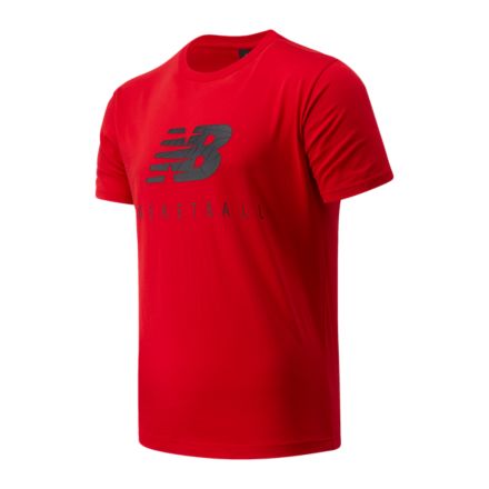 NB Basketball Blacktop Stacked Tee