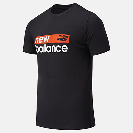New Balance NB Classic Core Graphic Tee, MT03917BK image number null