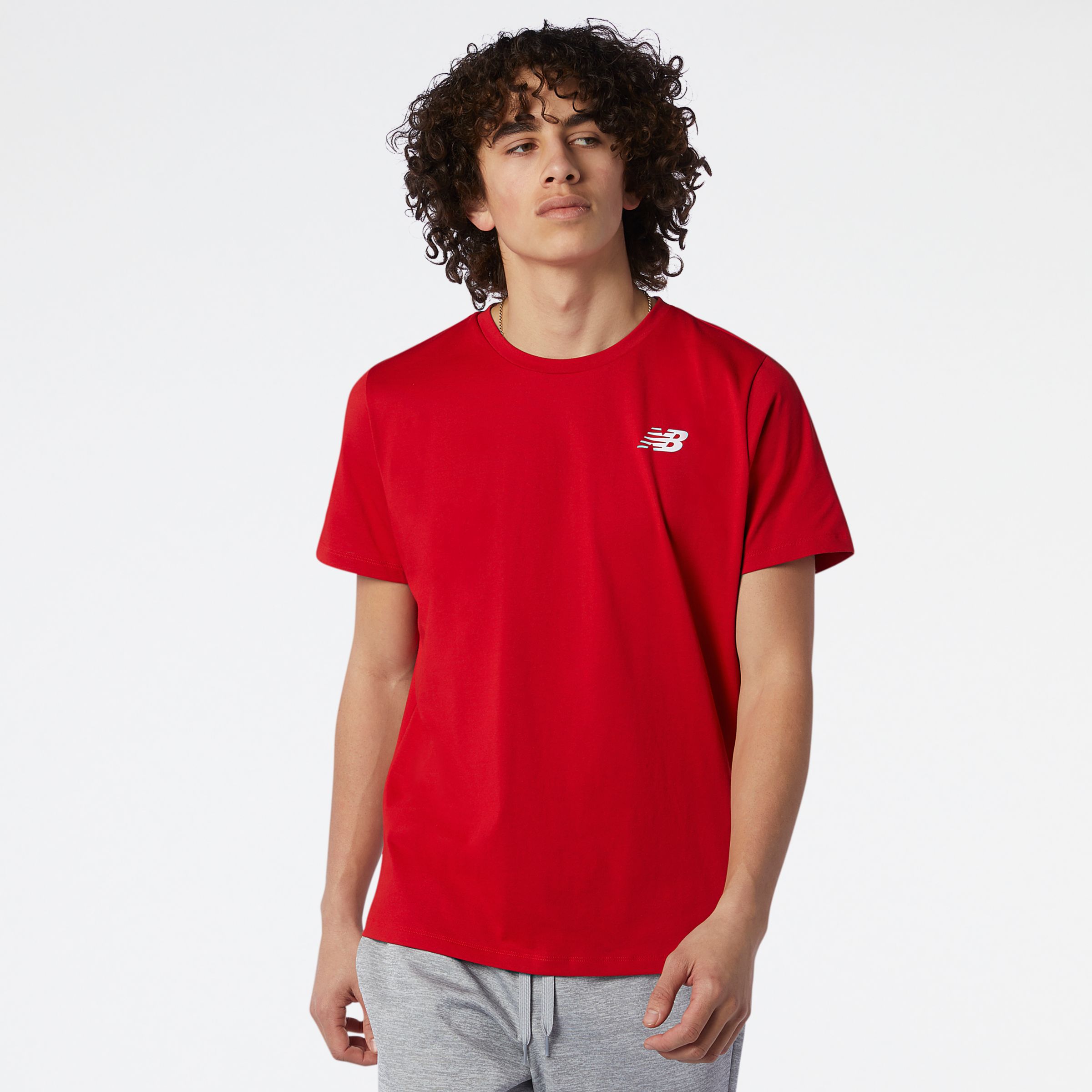 

New Balance Men's Heathertech Tee Red - Red