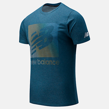 New Balance Graphic Heathertech T-Shirt, MT11071MTL image number null