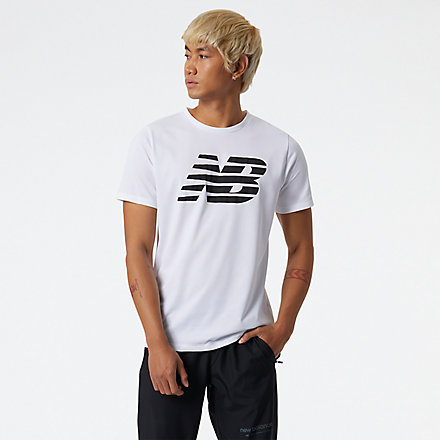 New Balance Graphic Heathertech Tee, MT11071WK image number null