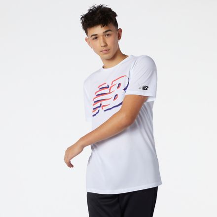 NB Graphic Heathertech Tee, MT11071WT