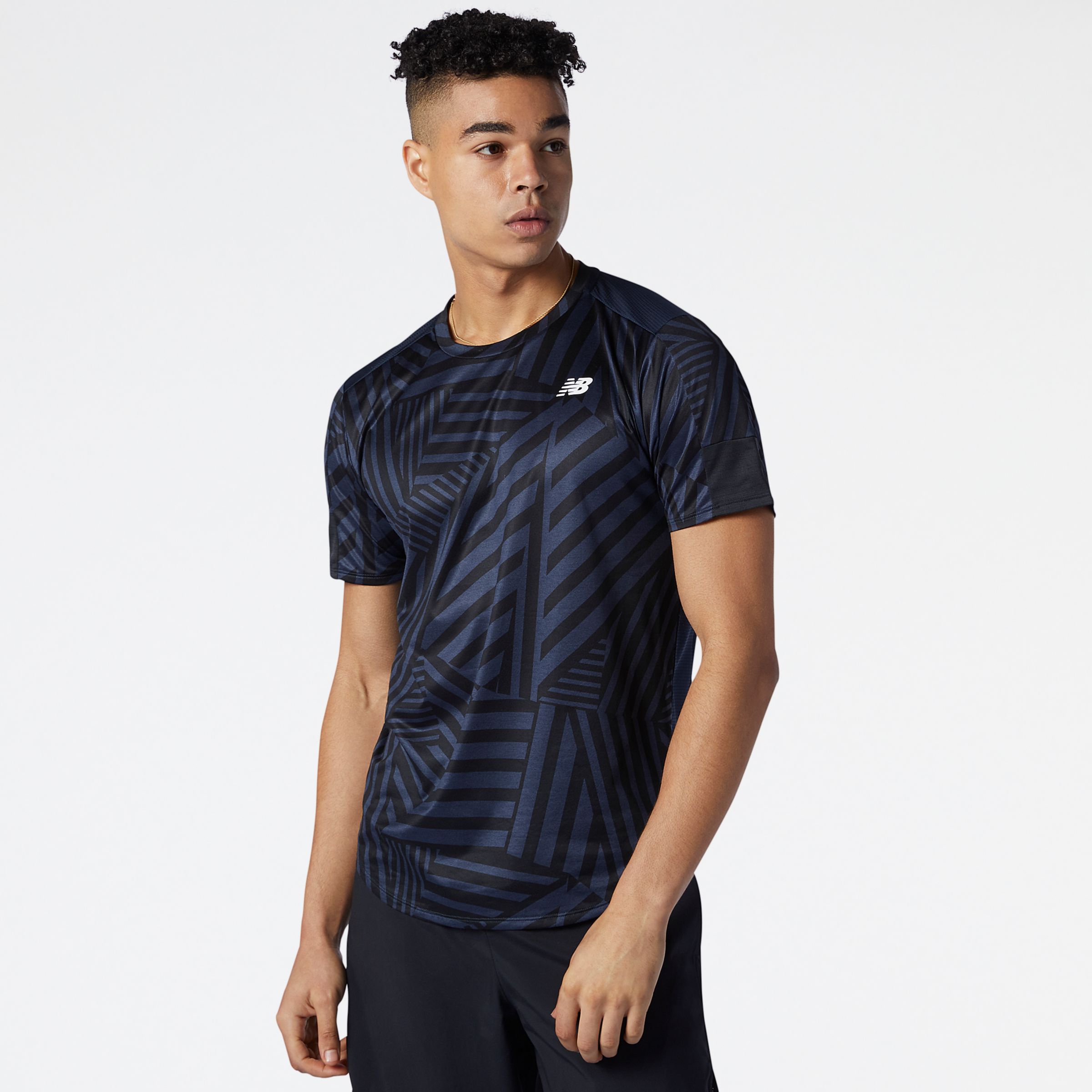 New Balance Men's Printed Fast Flight Short Sleeve - (Size S M L XL 2XL)