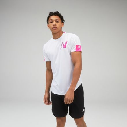 NB Printed Fast Flight Short Sleeve, MT11241PGL