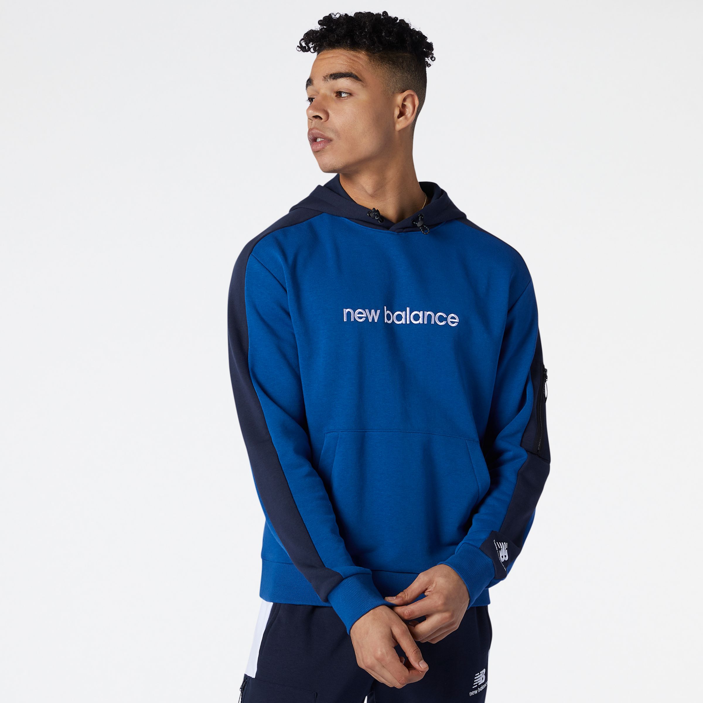 new balance hoodie blue