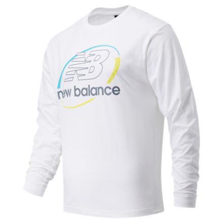 NB NB Athletics Circular Stack Longsleeve Tee, MT11502WT