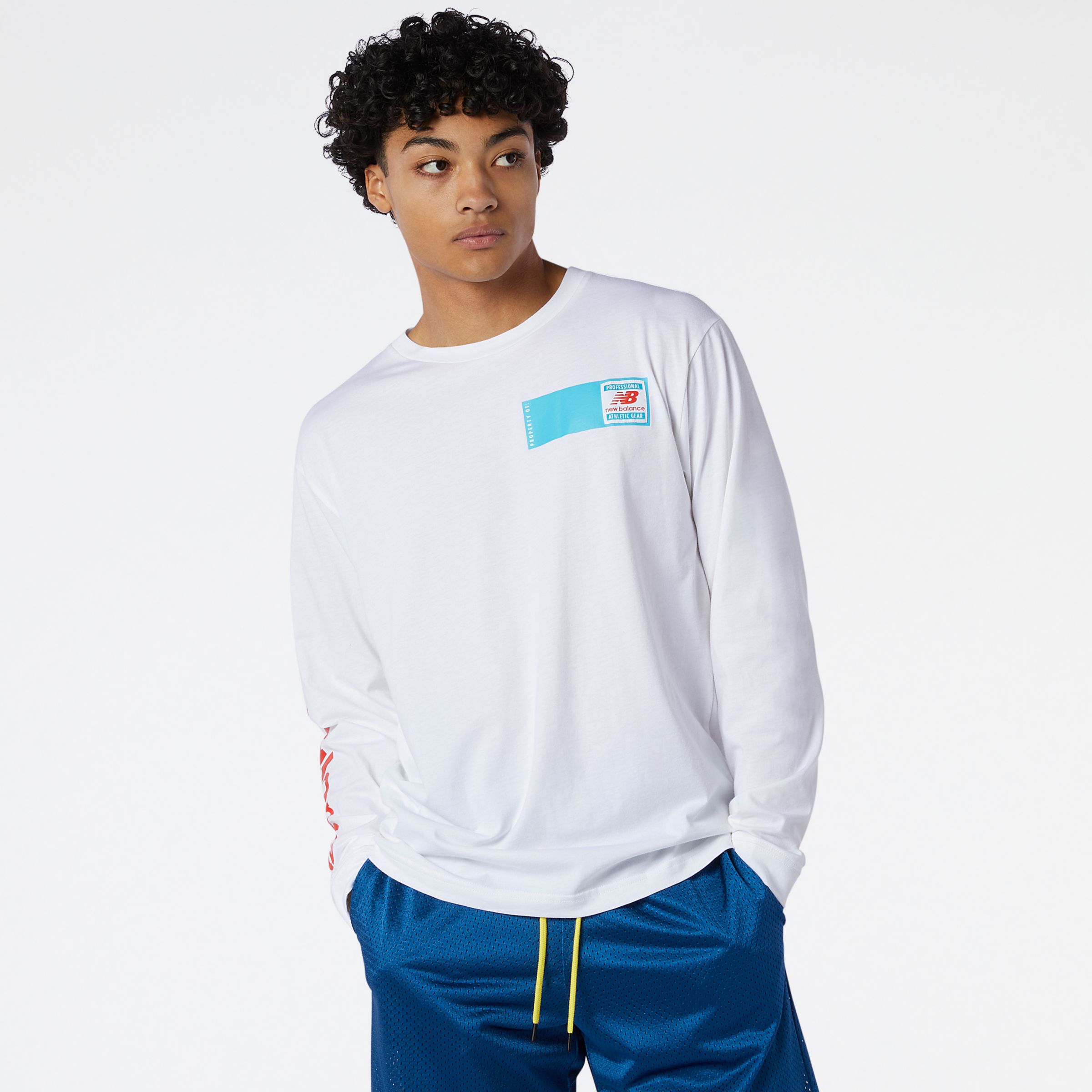 new balance men's long sleeve shirt